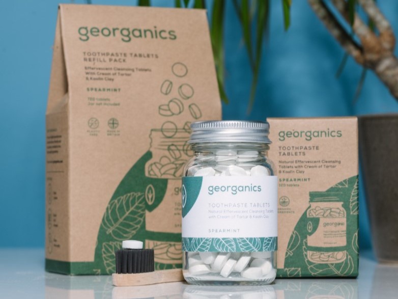 Minerální zubní tablety - Máta - Georganics